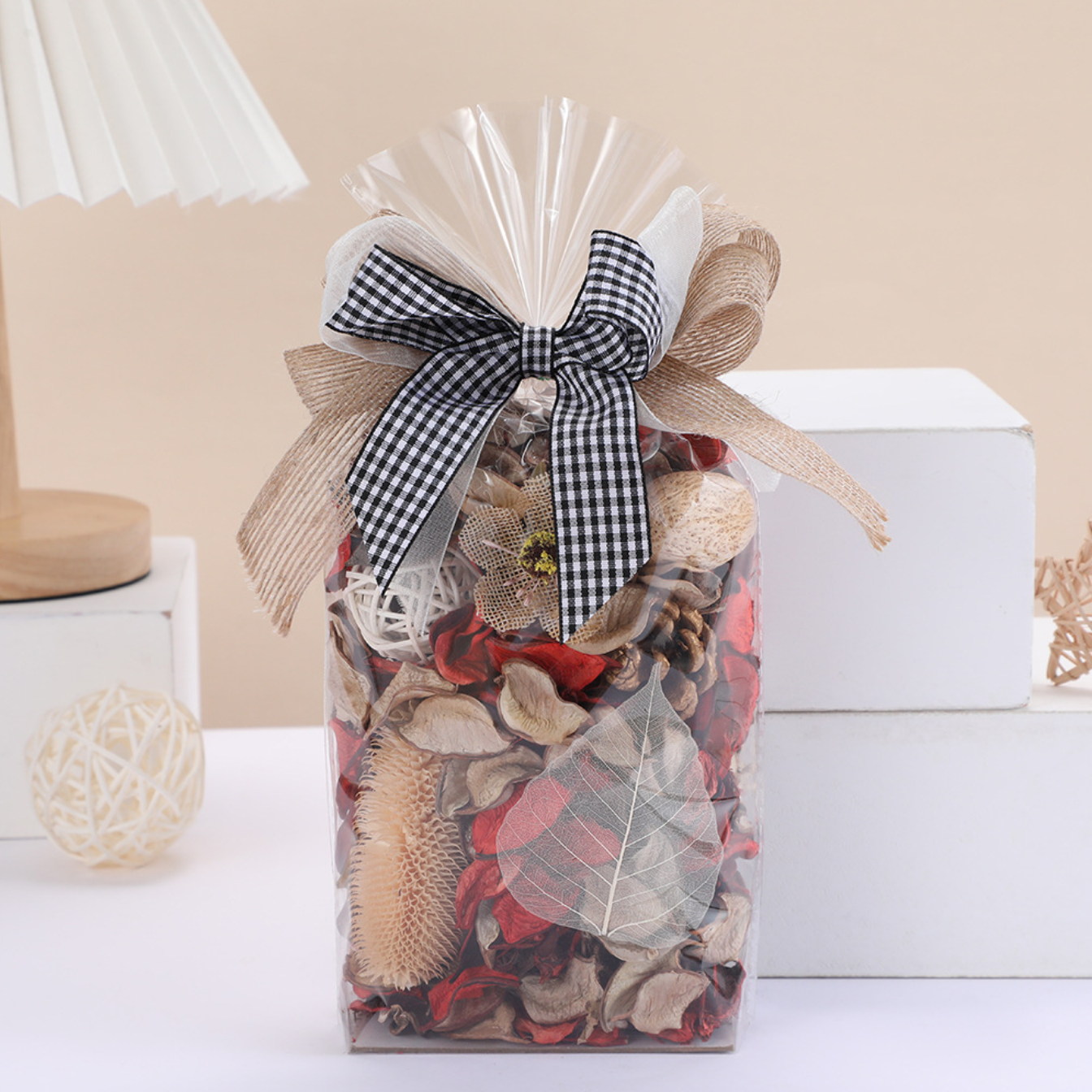 Luxury Scented Sachet Air Fresheners Car Freshener Traditional Perfume Sachet With Transparent Plastic Bag Pouches and Bowknot