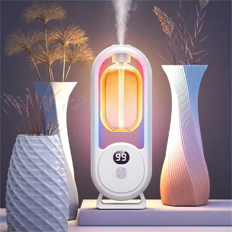 Factory price Home Essential oil Aromatherapy Fragrance Rechargeable Digital Display Smart Air Freshener Aroma Diffuser