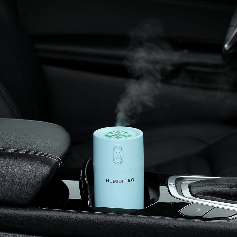 Factory wholesale 3 in 1 Ultrasonic Snowflake Humidifier Aroma Essential Oil Diffuser Car air freshener Air Purifier humidifier
