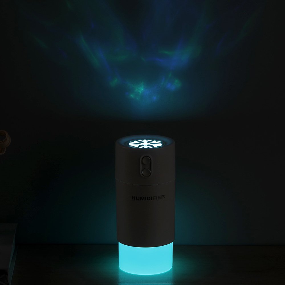 Factory wholesale 3 in 1 Ultrasonic Snowflake Humidifier Aroma Essential Oil Diffuser Car air freshener Air Purifier humidifier