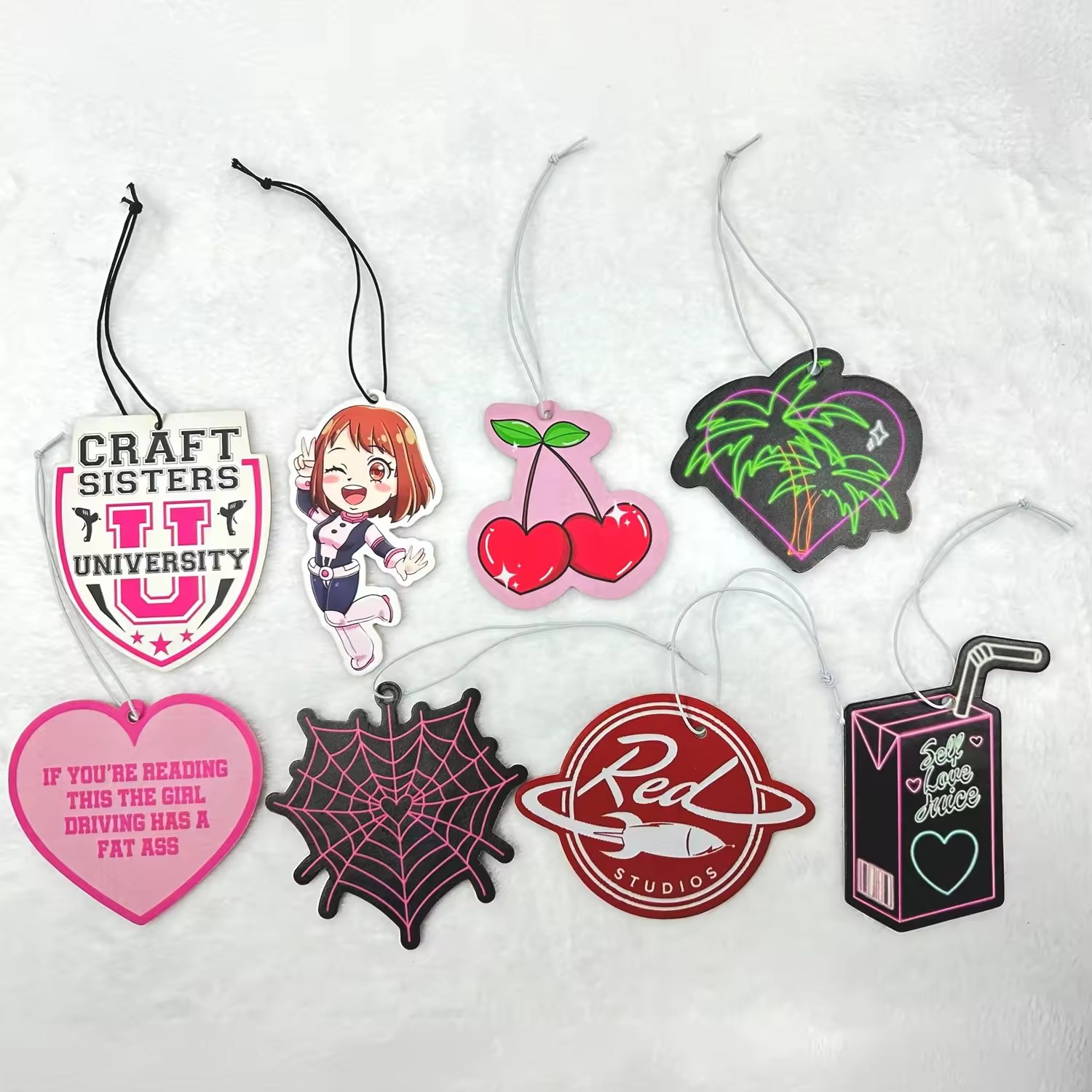 2025 New Products Halloween Baby Horror Movie Character Custom Paper Cotton Hanging Scent Air Freshener