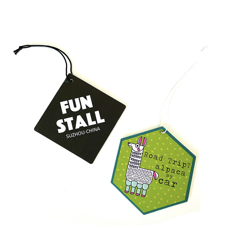Wholesale products promotion gifts card packaging custom design decorative car smell air freshener