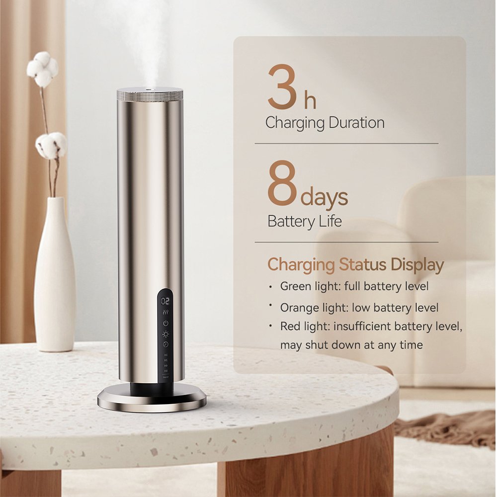 SCENTA Wholesale Air Freshener Waterless Scent Essential Oil Diffuser for Home,Electric Room Aroma Diffuser with Ambient Light
