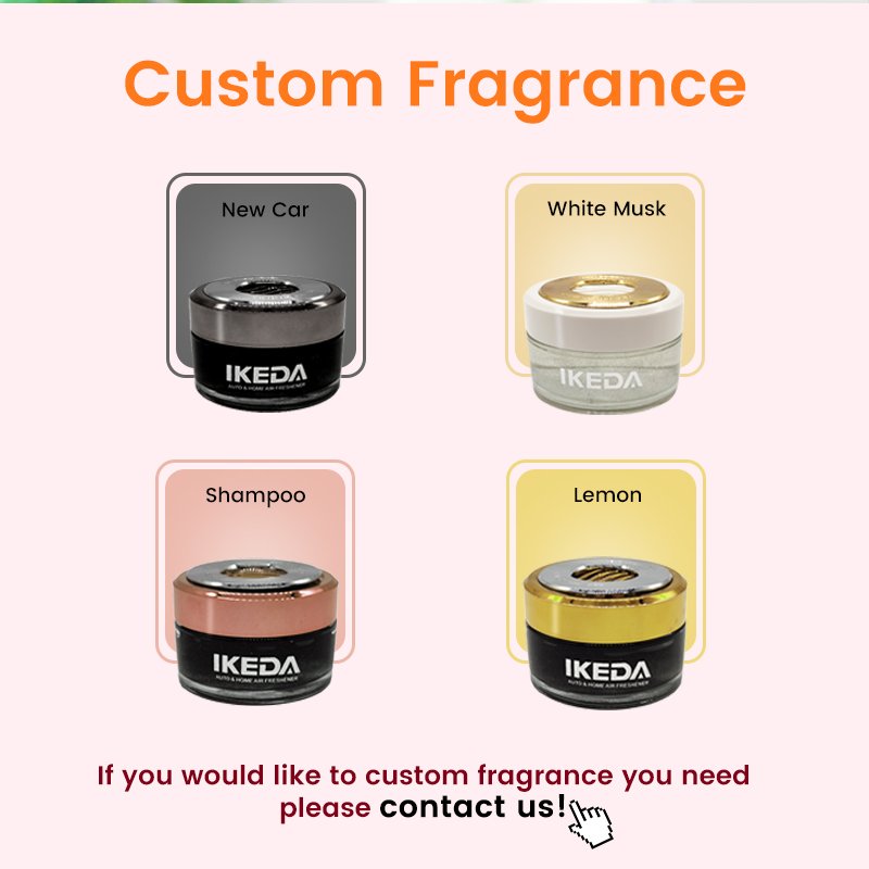 60ml gel air freshener car perfume luxury logo