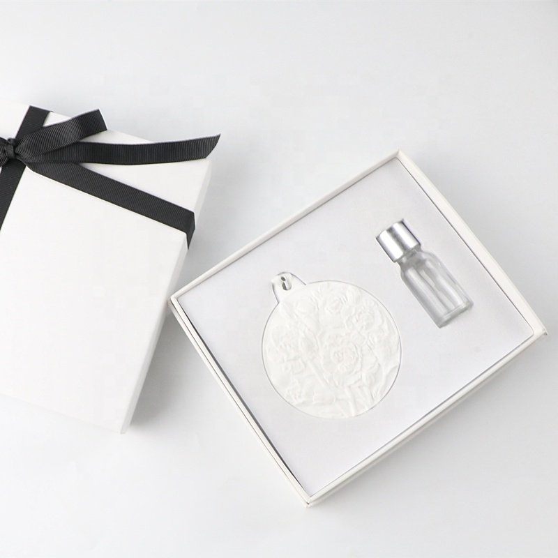 Hot Sale Home Car Wardrobe Air Freshener Scented Ceramic Aroma Plaster Stone Fragrance Flower Porcelain Essential Oil Diffuser