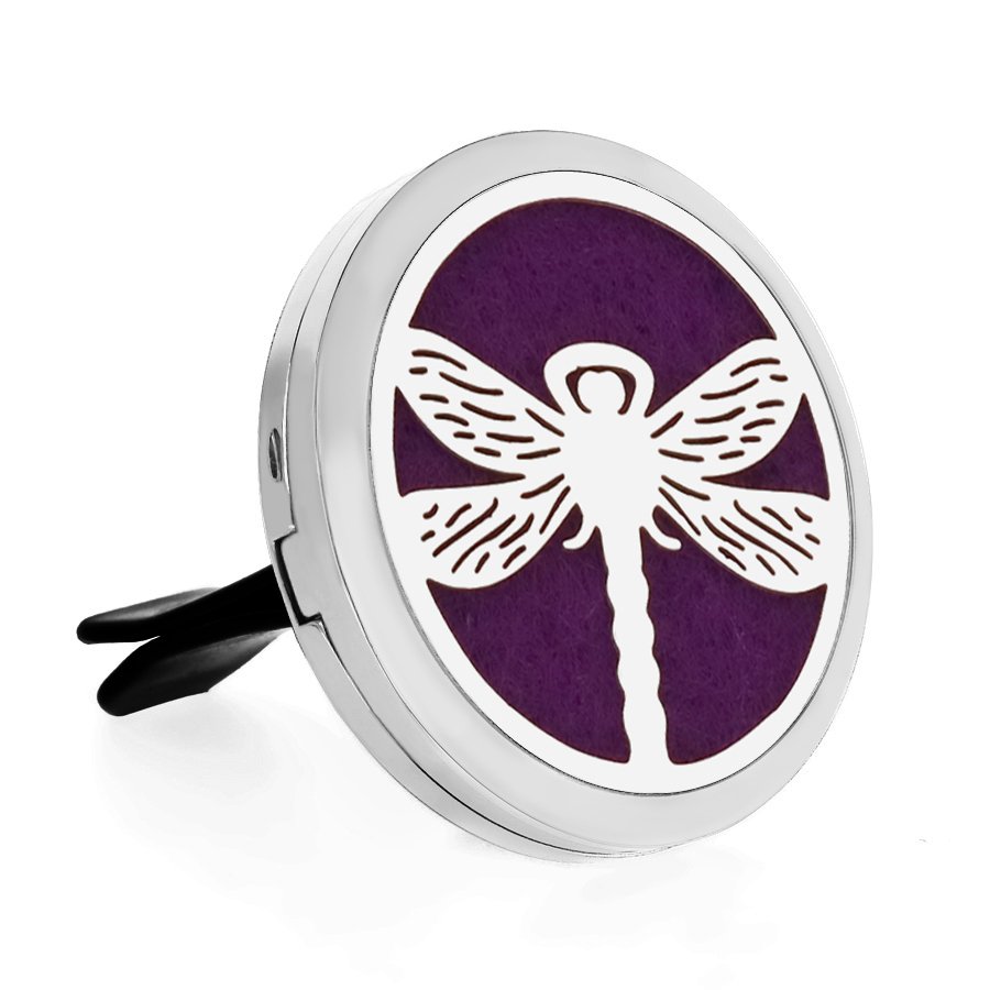 Car Accessory Life Of Tree 35mm Car Fragrance Vent Clip Air Freshener Aromatherapy Essential Oil Diffuser Stainless Steel Locket