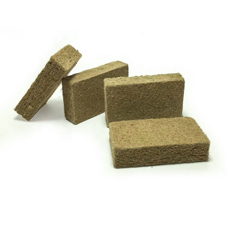 No Scent Brown Color Organic Fiber Block Tin Wooden Block Car Air Freshener Organic Wood Block
