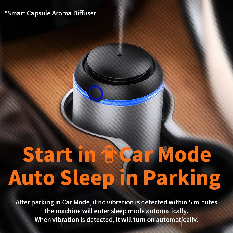 Smart Diffuse Essential Oil Car Fragrance Air Freshener Set Portable Waterless Car Oil Diffuser Nebulizer ionizing Air Diffuser