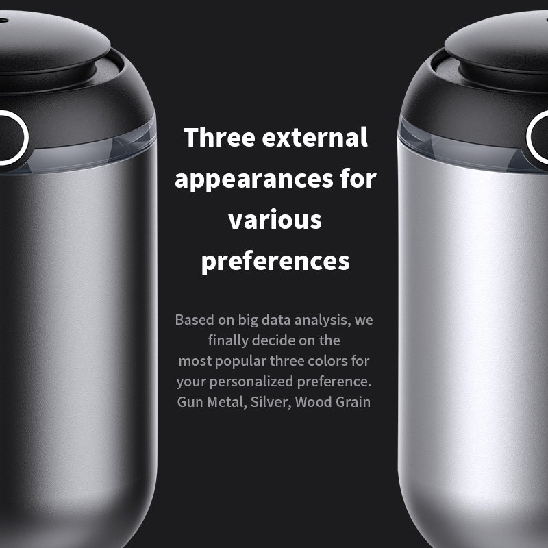 Smart Diffuse Essential Oil Car Fragrance Air Freshener Set Portable Waterless Car Oil Diffuser Nebulizer ionizing Air Diffuser
