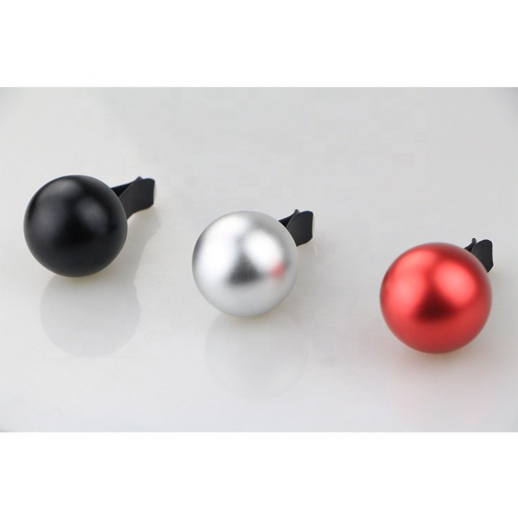 Customized Alloy Ball Shape Diatomaceous Material Special Blank Car Freshener Hanging Aluminium Car Perfume Case