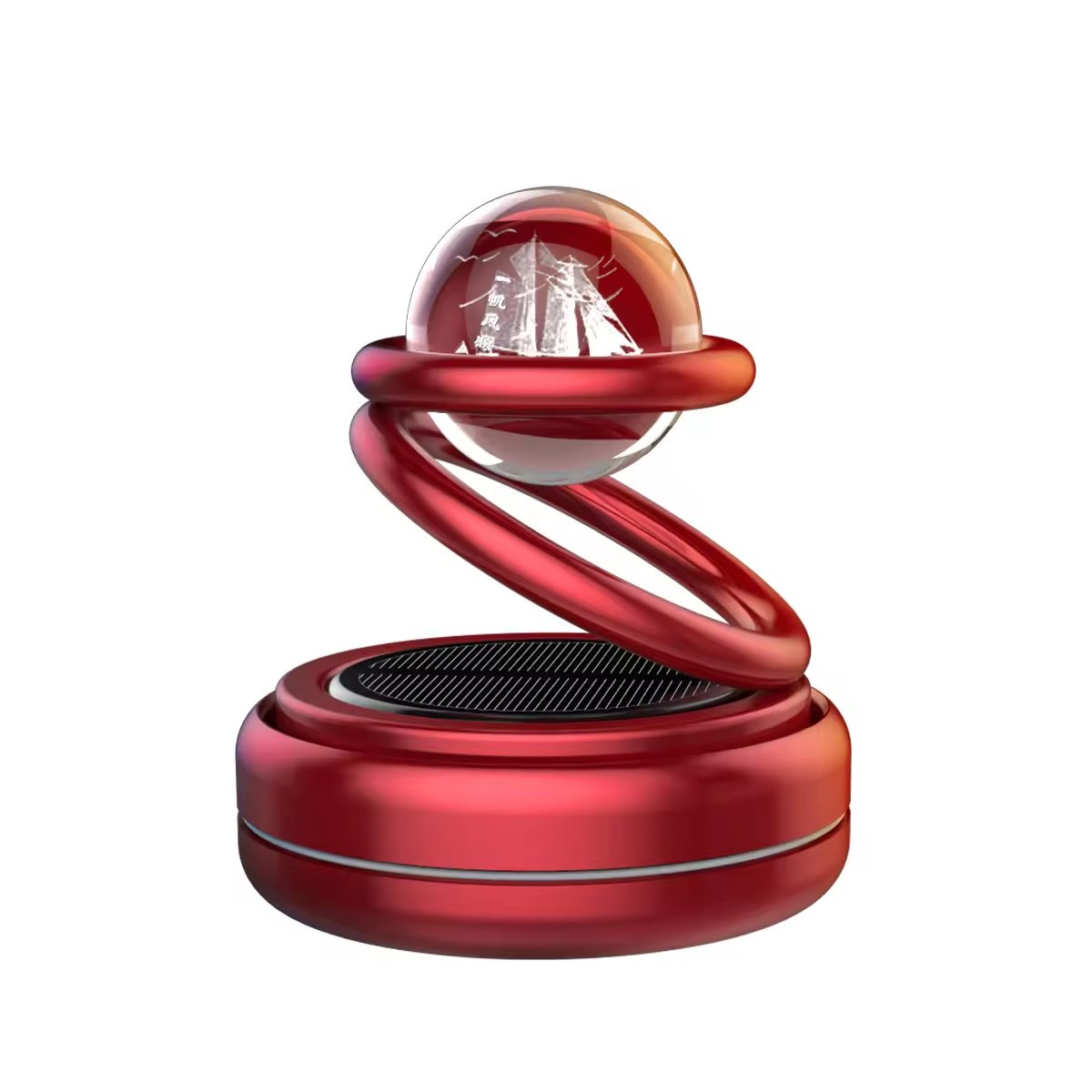 2024 Wholesale Long-lasting Fresh Car Air Freshener Solar Power Car Interiors Decorated Air Perfume Fresheners