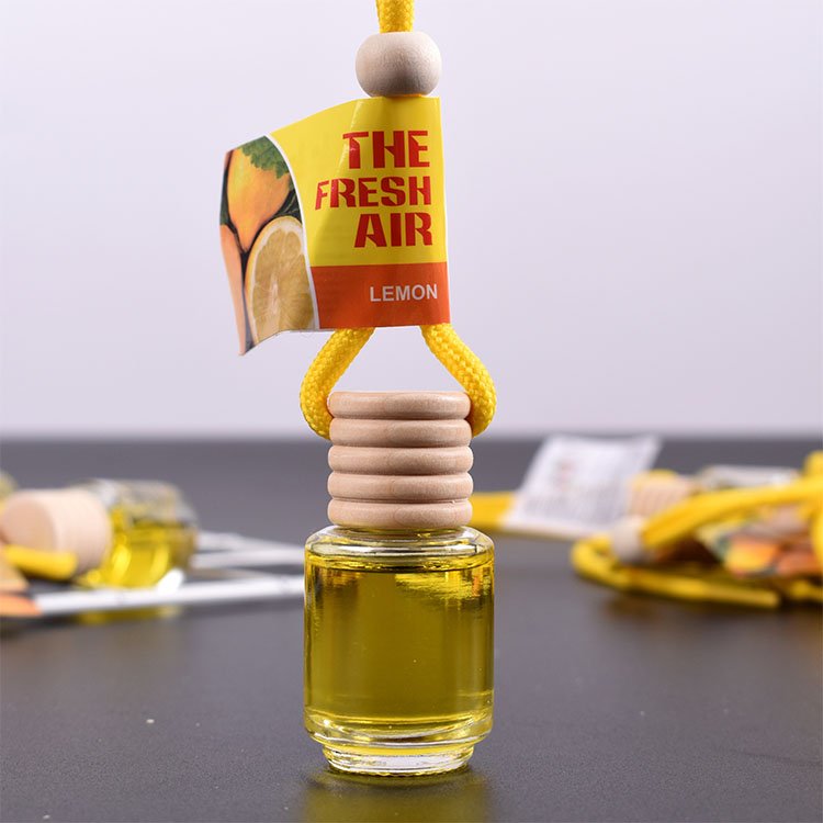 Wholesale Car Aromatherapy Bottle Pendant Air Freshener Perfume Glass Bottle Hanging Car Aromatherapy Diffuser