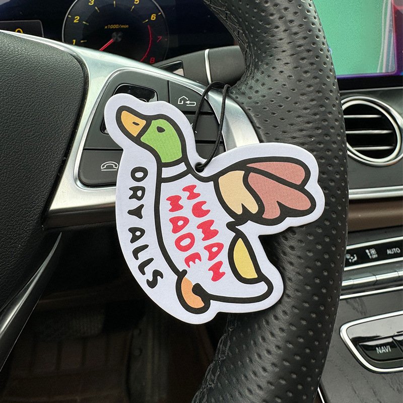 Personalized custom paper air freshener foil pouch vacuum packing apple cinnamon car perfume air freshener