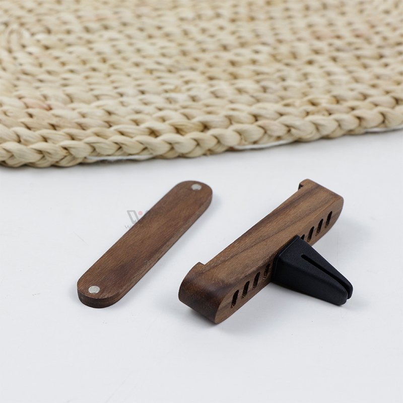 Natural Wooden Car Diffuser Promotion Gift Vent Clip Car Air Freshener Diffuser