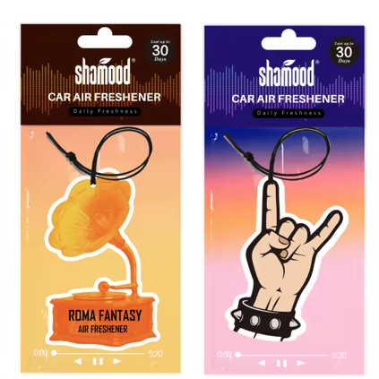 Cellulose Car Air Freshener Musical Man Aroma Paper Freshener Odd Freshener Rock n Roll