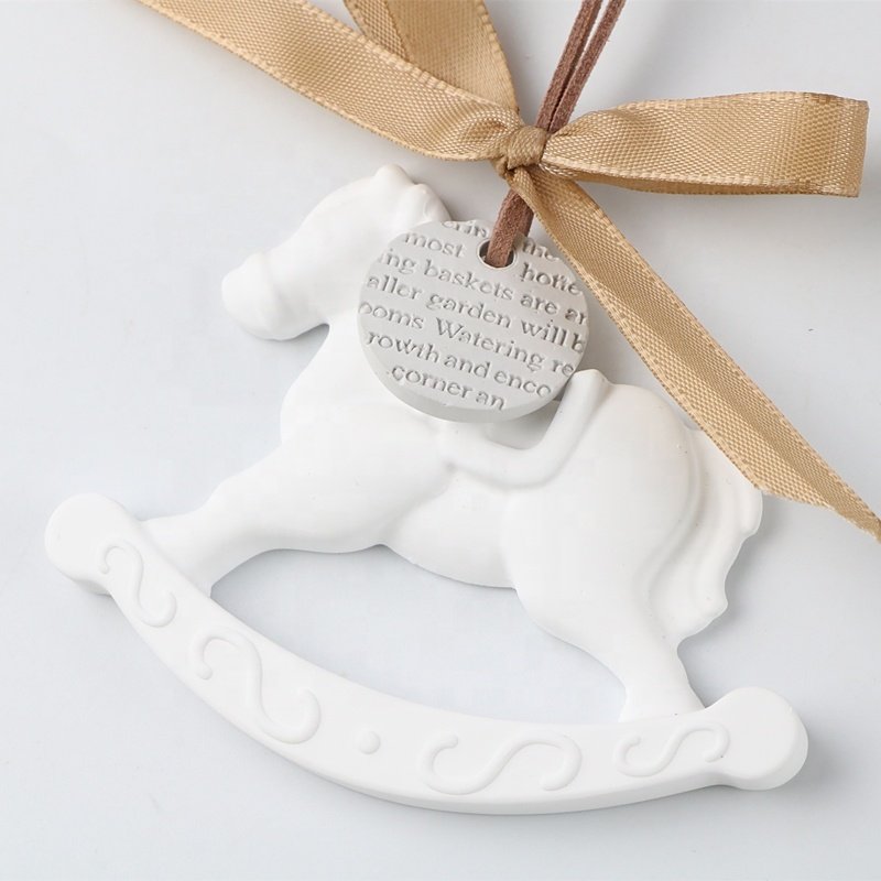 High Quality Gypsum Aromatherapy Car Home Wardrobe Air Freshener Hanging Scented Ceramic Aroma Plaster Fragrance Oil Diffuser