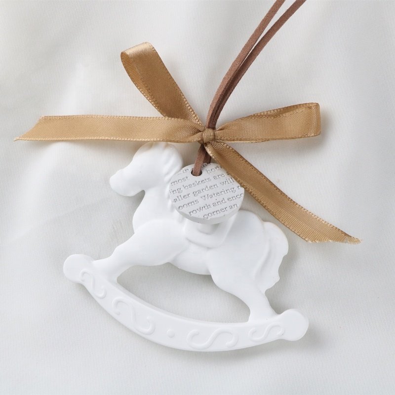 High Quality Gypsum Aromatherapy Car Home Wardrobe Air Freshener Hanging Scented Ceramic Aroma Plaster Fragrance Oil Diffuser