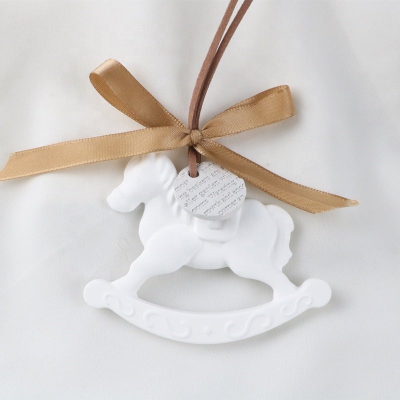 High Quality Gypsum Aromatherapy Car Home Wardrobe Air Freshener Hanging Scented Ceramic Aroma Plaster Fragrance Oil Diffuser
