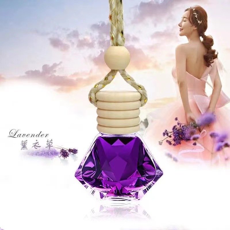 10ml Car Hanging Perfume Glass Essential Oil Diffuser Aromatherapy Car Air Freshener