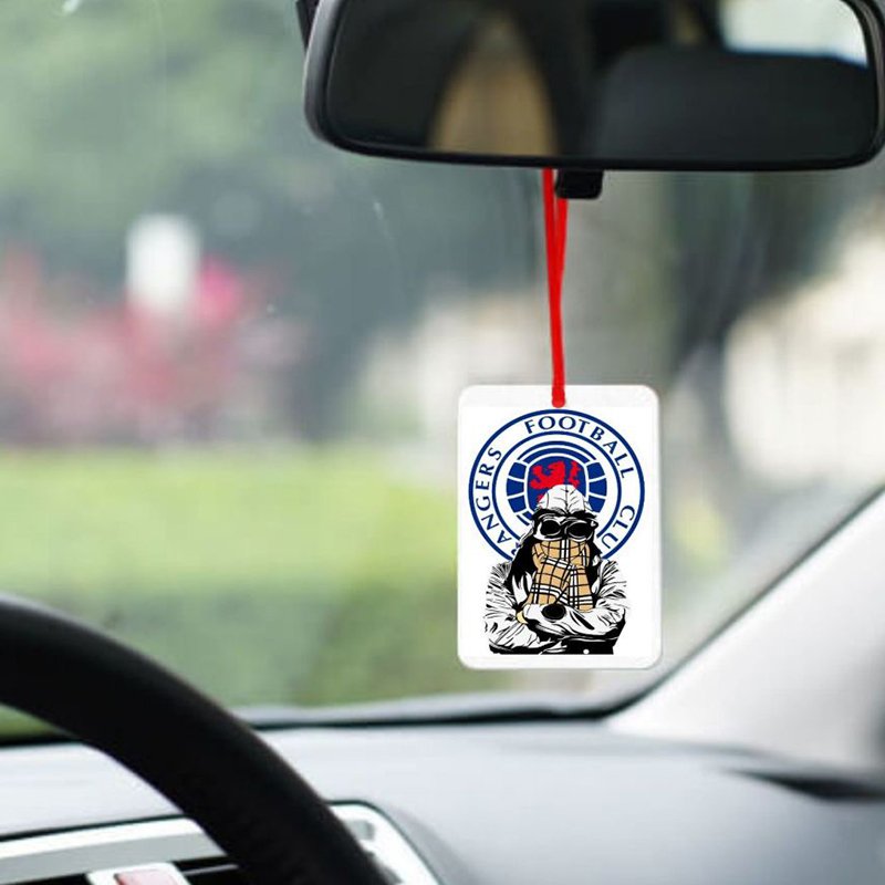 All Scents Promotional Die Cut Funny Refresh Paper Tag Hanging car Aroma Air Freshener