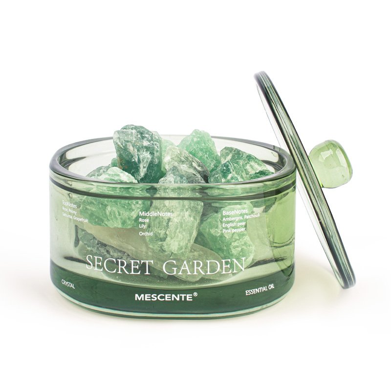 Mescente private label natural crystals stones essential oil reed diffuser home fragrance
