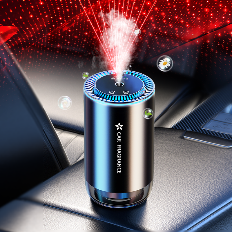 new design logo automatic soild office home aroma perfume gel machine car aromatherapy fragrance oil car diffuser air freshener