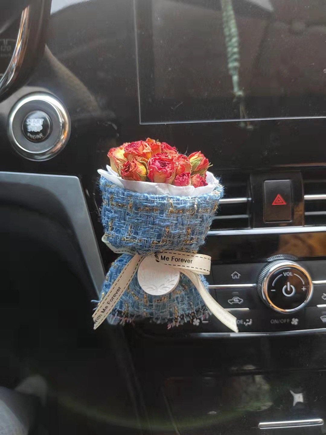 JSZ High quality Bouquet Car Air Vent Clip Fragrance Dry Flower Car Air Freshener Creative Clip Auto Accessories