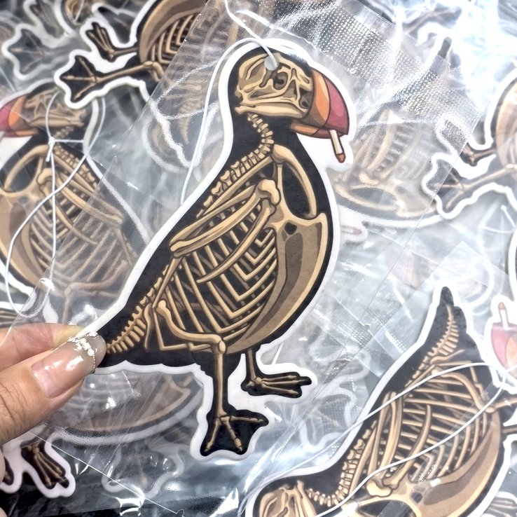 High quality custom bird design cute paper air freshener double side printing long lasting smell hanging car air freshener