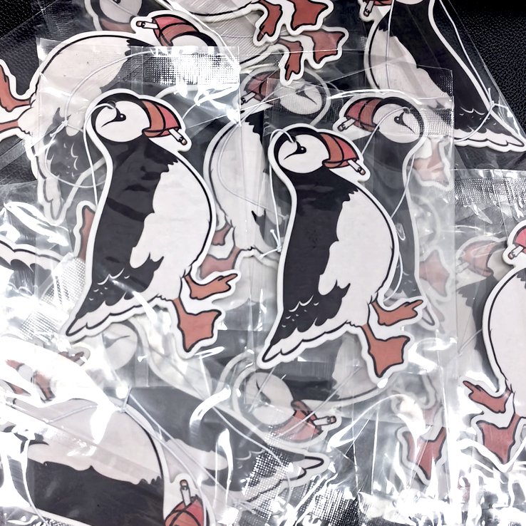 High quality custom bird design cute paper air freshener double side printing long lasting smell hanging car air freshener
