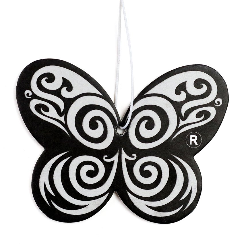 Promotional custom logo room hanging paper car scent cute air freshener