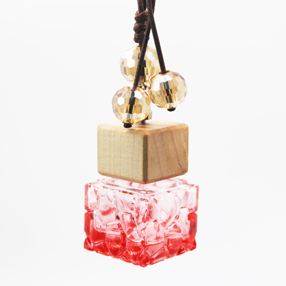Odor Eliminate Empty Liquid Hanging Car Air Freshener Bottle 7ML Custom Logo Packaging Box