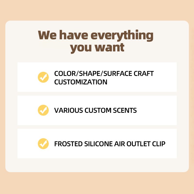 Custom Aromatizer Aroma Luxury Scent Diffuser Fragrance Perfume Metal Vent Clip Car Air Freshener For Cars