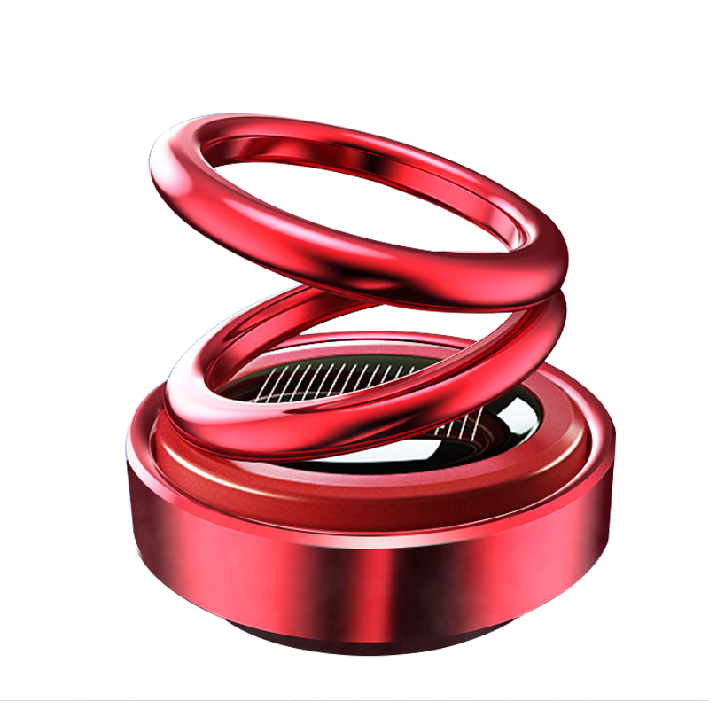 360 degree hanging auto rotating solar powered car fragrance