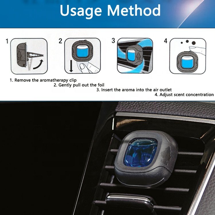 Car Decoration Accessories New Car Smell Liquid Membrane Car Air Freshener Vent Clip 4 ml