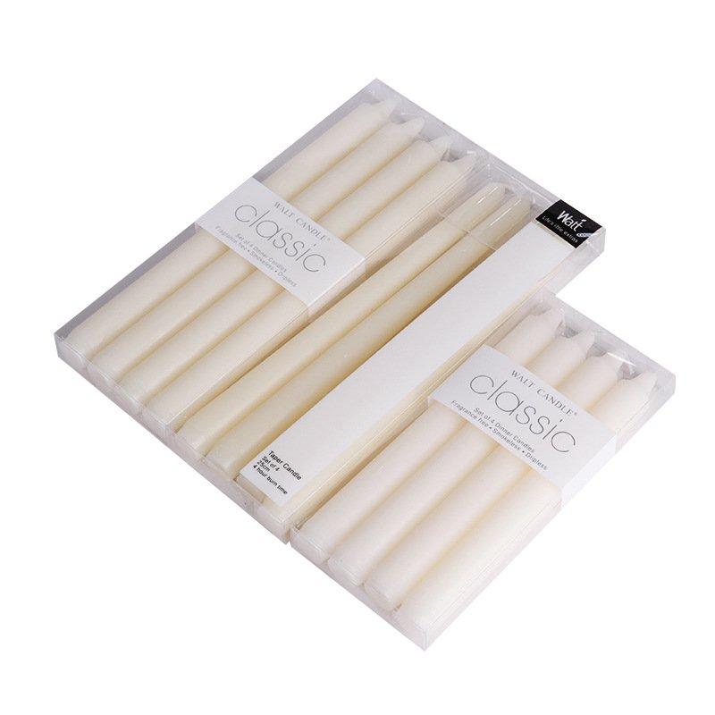 European style pole candle romantic wedding celebration decoration ivory white white long brush holder pole Candle