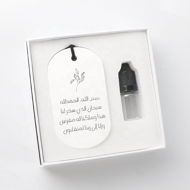 Factory Wholesale Car Hanging Wardrobe Air Freshener Scented Ceramic Aroma Porcelain Flower Fragrance Oil Diffuser