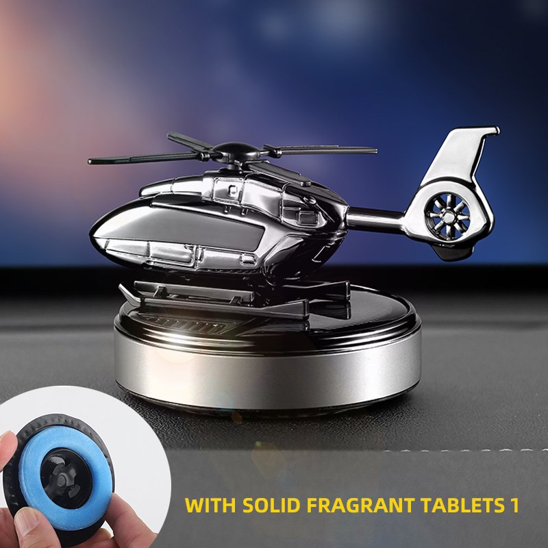 airplane car freshener solar helicopter air freshener dashboard decoration highend automotive perfume
