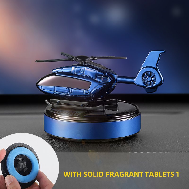 airplane car freshener solar helicopter air freshener dashboard decoration highend automotive perfume