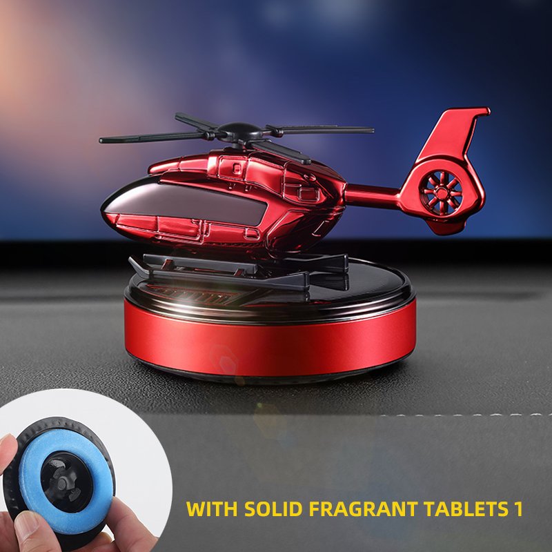 airplane car freshener solar helicopter air freshener dashboard decoration highend automotive perfume