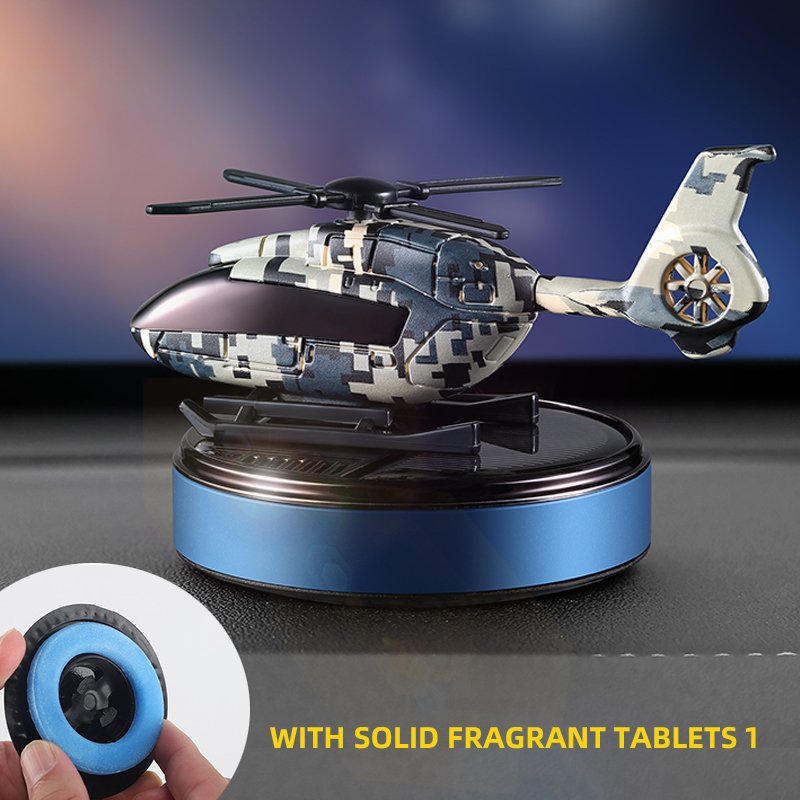 airplane car freshener solar helicopter air freshener dashboard decoration highend automotive perfume