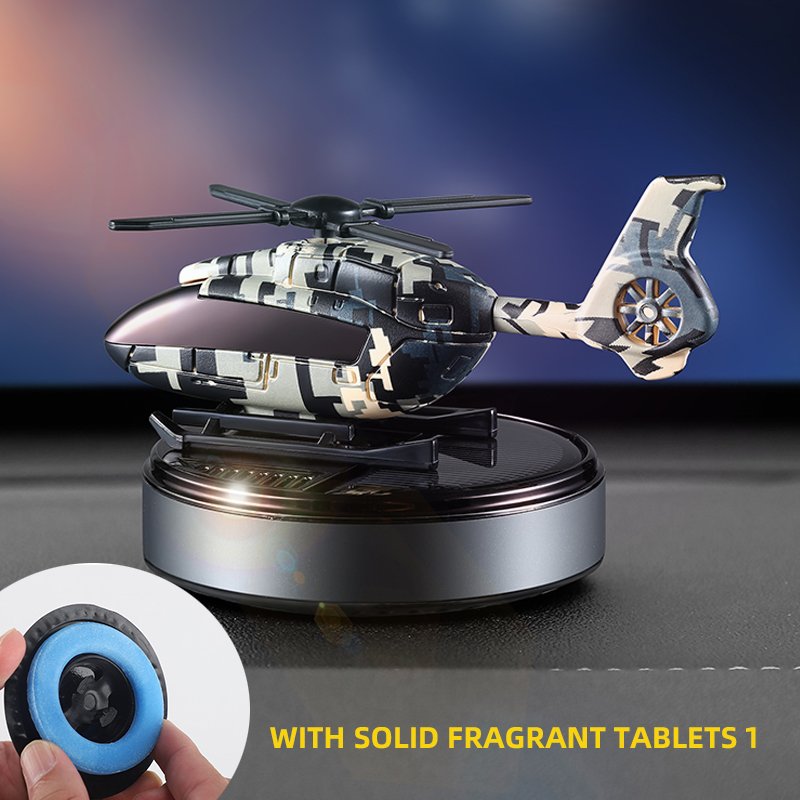 airplane car freshener solar helicopter air freshener dashboard decoration highend automotive perfume