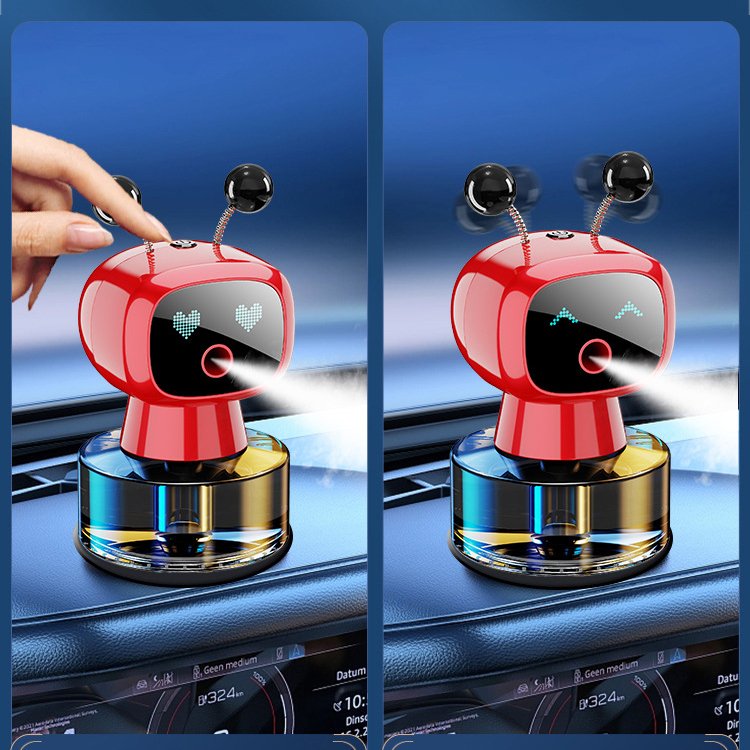 Mini robot car aromatherapy mist fragrance lasting fragrance diffuser car scents portable scent