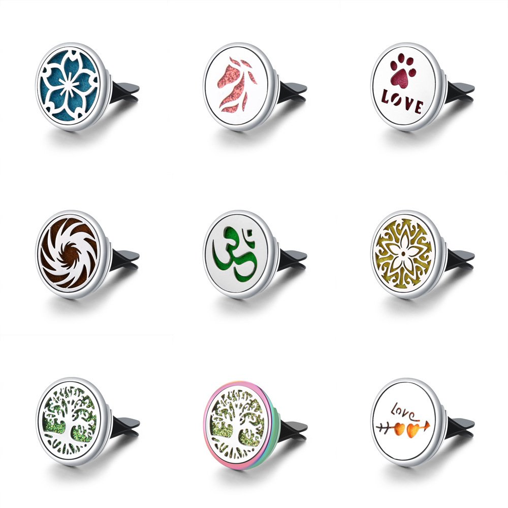 NEW Stainless steel And Alloy Hollow Car Bracket Car Perfume Air Outlet Clip Car Perfume Air Freshener Vent Clip
