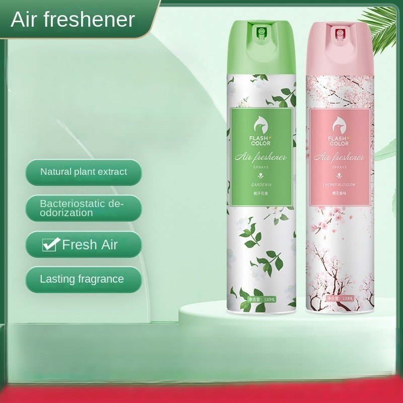 Custom 330ml Deodorant Dispenser Aerosol Spray For Household Use Lasting Automatic Air Freshener Refill Deodorant Spray