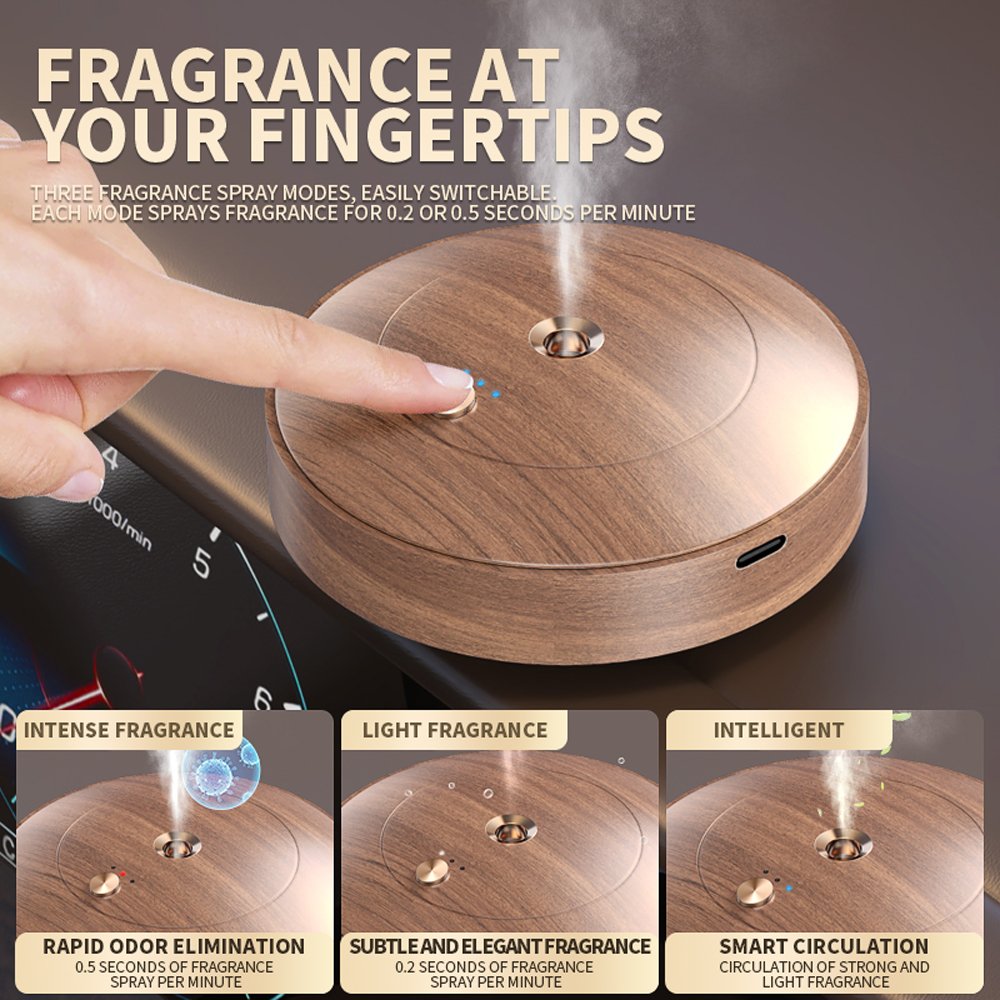 Wooden Smart Car Air Freshener Clip Ventilation Diffuser Vent Clip Car Perfume Aromatherapy