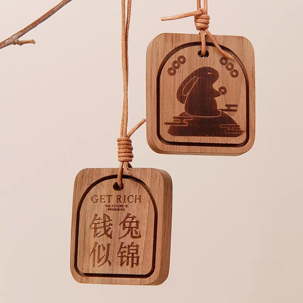 Custom Logo Air Freshener Solid Aviation Wood Diffuser Car Natural Evaporation Hanging Liquid Freshener For Windshield