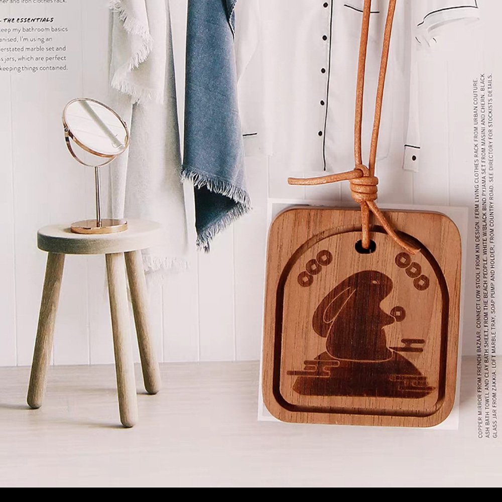 Custom Logo Air Freshener Solid Aviation Wood Diffuser Car Natural Evaporation Hanging Liquid Freshener For Windshield