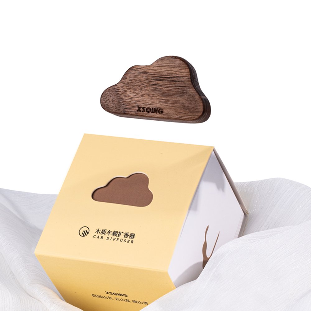Creative Refillable Premium Business Wooden Air Conditioner Outlet Aromatic Clip Vintage Unique Vent Clip Car Freshener