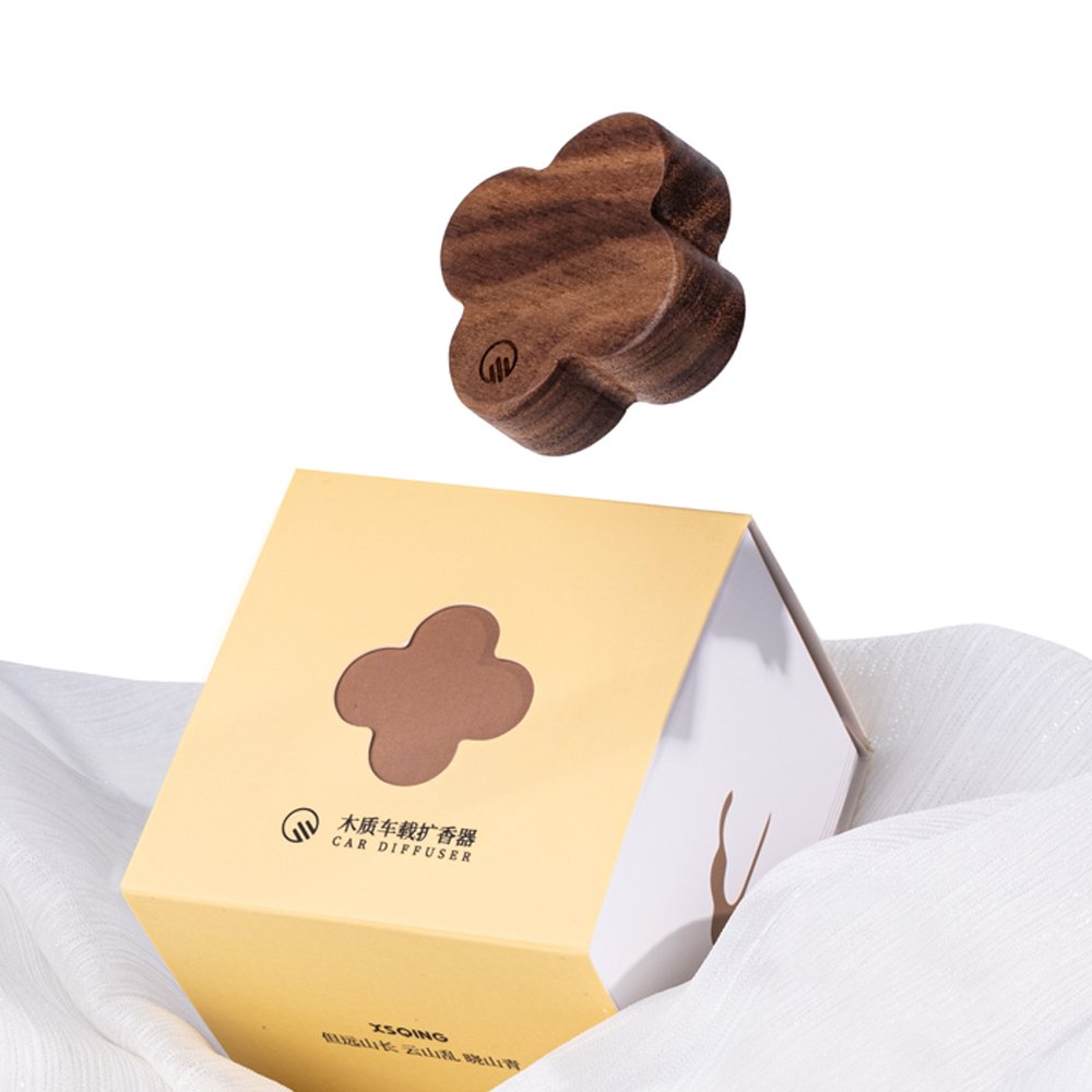 Creative Refillable Premium Business Wooden Air Conditioner Outlet Aromatic Clip Vintage Unique Vent Clip Car Freshener