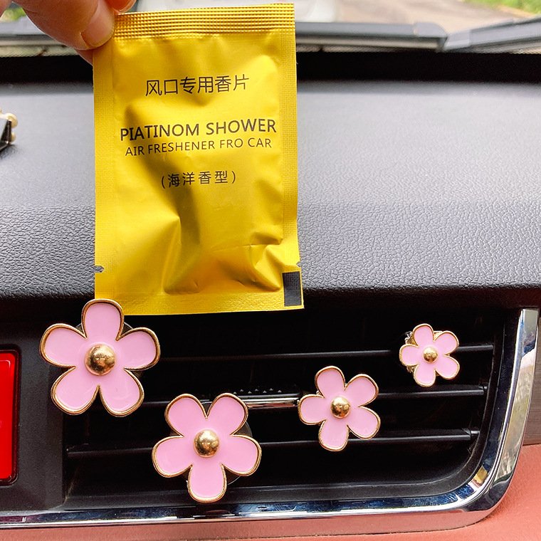 2024 New arrival car air fresheners car freshener vent clip flower accessories ocean car freshener for female